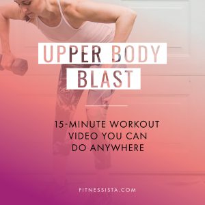 This is 15-minute upper body workout that you can do at home or the gym with only a pair of dumbbells. Follow prenatal and low impact modifications in the video! fitnessista.com