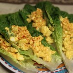 Healthy egg salad with yogurt