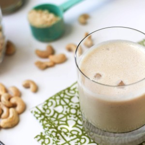 eggless eggnog protein shake