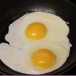 two sunny side up eggs