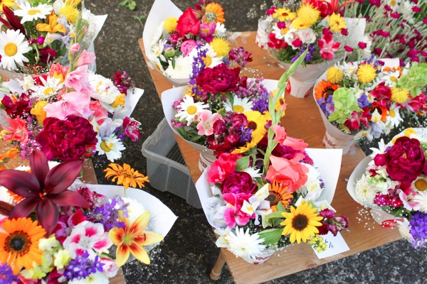 bouquets of flowers