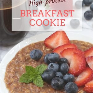 The original high protein no-bake breakfast cookie. Make this the night before to enjoy a healthy breakfast in the morning that tastes like dessert! fitnessista.com