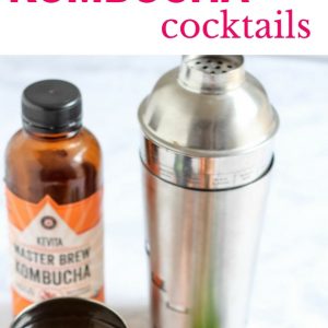 3 different kombucha cocktails recipes. Perfect for holiday parties or girls' nights. fitnessista.com